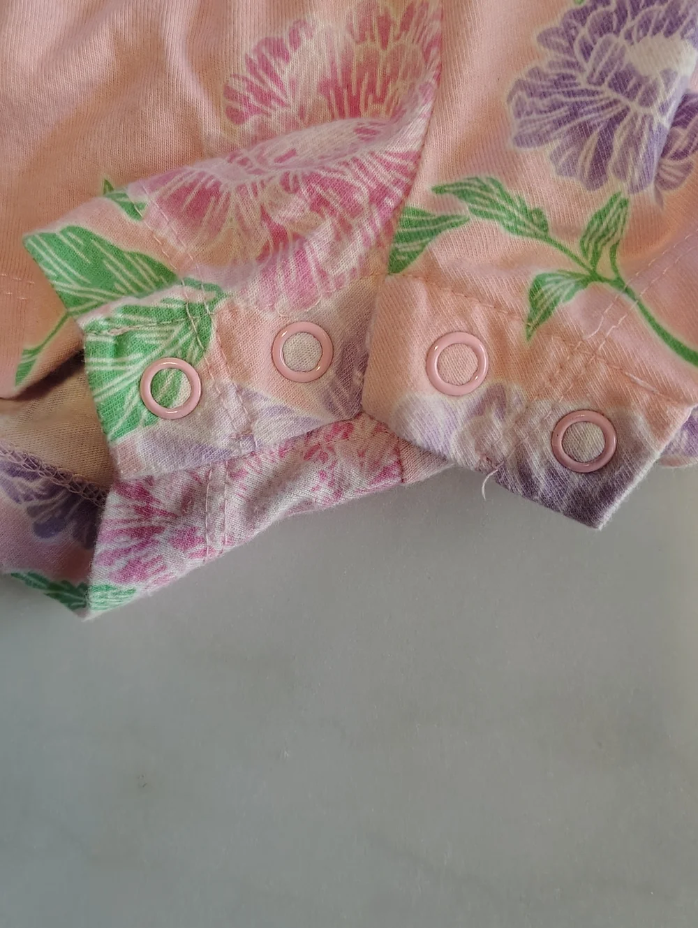 Children's Place Blue Purple Pink Floral Romper Bundle Set Size 18 To 24 Months